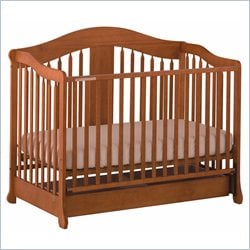 Stork Craft Rochester Stages Standard Wood Crib in Oak