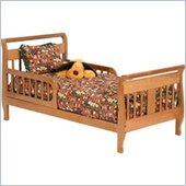 Stork Craft Soom Soom Sleigh Toddler Bed in Oak
