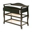 ADD TO YOUR SET: Stork Craft Aspen Sleigh Changing Table with Drawer in Black