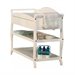 Stork Craft Aspen Sleigh Changing Table with Drawer in White