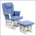 Stork Craft Sleigh White-Blue Glider