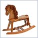 Stork Craft PlayTyme Child's Rocking Horse in Cognac Brown