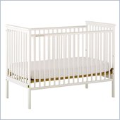 Stork Craft Libby White Fixed Side Baby Crib