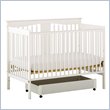 Stork Craft Lily 4-in-1 Stages White Fixed Side Baby Crib