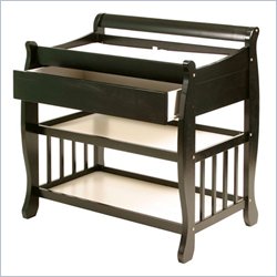 Stork Craft Tuscany Baby Changer with Drawer in Black