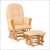 Stork Craft Natural Hoop Glider & Ottoman
