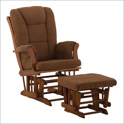 Stork Craft Tuscany Cognac & Chocolate Glider & Ottoman