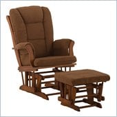 Stork Craft Tuscany Cognac & Chocolate Glider & Ottoman