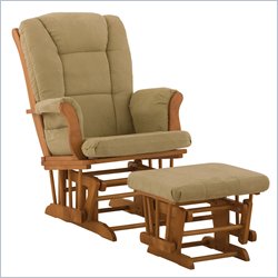 Stork Craft Tuscany Oak & Sage Glider & Ottoman