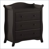 Stork Craft Aspen 3 Drawer Wood Chest in Black