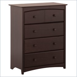 Stork Craft Beatrice 4 Drawer Chest in Espresso