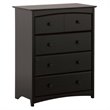ADD TO YOUR SET: Stork Craft Beatrice 4 Drawer Chest - Black