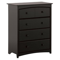 Stork Craft Beatrice 4 Drawer Chest - Black
