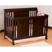 Stork Craft Verona Fixed Side 4-in-1 Convertible Crib in Espresso