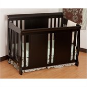 Stork Craft Verona Fixed Side 4-in-1 Convertible Crib in Black