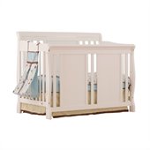 Stork Craft Verona Fixed Side 4-in-1 Convertible Crib in White