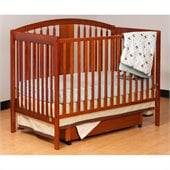 Stork Craft Hollie 4-in-1 Fixed Side Convertible Crib in Cognac