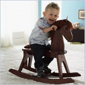 Stork Craft PlayTyme Child's Rocking Horse in Espresso