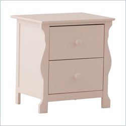 Stork Craft Carrara Night Table in White