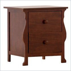 Stork Craft Carrara Night Table in Espresso