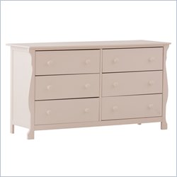 Stork Craft Carrara 6-Drawer Chest in White