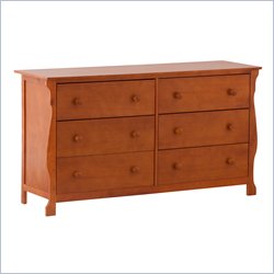 Stork Craft Carrara 6-Drawer Chest in Oak