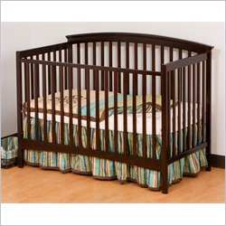 Stork Craft Bradford 4-in-1 Fixed Side Convertible Crib in Espresso Best Price