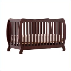 Stork Craft Monza II 2-in 1 Fixed Side Convertible Crib in Cherry Best Price