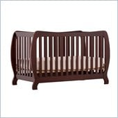 Stork Craft Monza II 2-in 1 Fixed Side Convertible Crib in Cherry