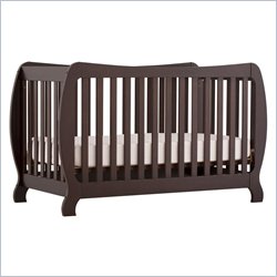 Stork Craft Monza II 2-in 1 Fixed Side Convertible Crib in Espresso Best Price