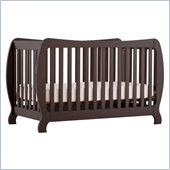 Stork Craft Monza II 2-in 1 Fixed Side Convertible Crib in Espresso