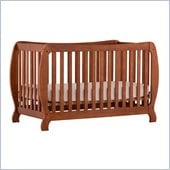Stork Craft Monza II 2-in 1 Fixed Side Convertible Crib in Oak