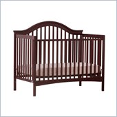Stork Craft Ravena 2-in 1 Fixed Side Convertible Crib in Cherry