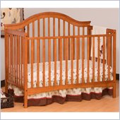 Stork Craft Ravena 2-in 1 Fixed Side Convertible Crib in Oak