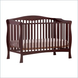 Stork Craft Savona Fixed Side Convertible Crib in Cherry