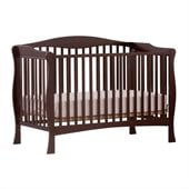 Stork Craft Savona Fixed Side Convertible Crib in Espresso