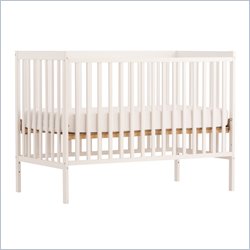 Stork Craft Sheffield 2-in 1 Fixed Side Convertible Crib in White Best Price