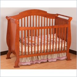 Stork Craft Valentia 4-in-1 Fixed Side Convertible Crib in Cognac Best Price