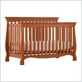 Stork Craft Venetian 4-in-1 Fixed Side Convertible Crib in Oak