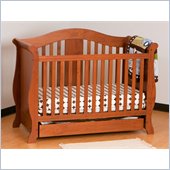 Stork Craft Vittoria 3-in-1 Fixed Side Convertible Crib in Oak
