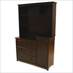Stork Craft Beatrice Combo Tower & Hutch in Espresso