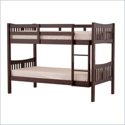 Stork Craft  Caribou Bunk Bed in Espresso