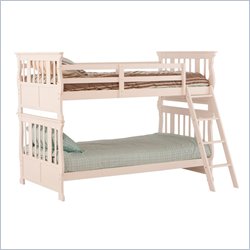 Stork Craft  Carrara Twin over Twin Bunk Bed in White