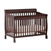 Stork Craft Modena 4 in 1 Fixed Side Convertible Crib in Espresso