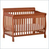 Stork Craft Modena 4 in 1 Fixed Side Convertible Crib in Oak