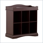 Stork Craft Beatrice 6 Cube Organizer/Change Table in Espresso