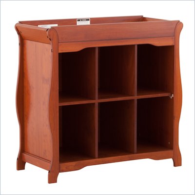 Stork Craft Aspen 6 Cube Organizer/Change Table in Cognac