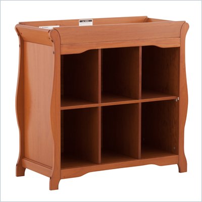 Stork Craft Aspen 6 Cube Organizer/Change Table in Oak