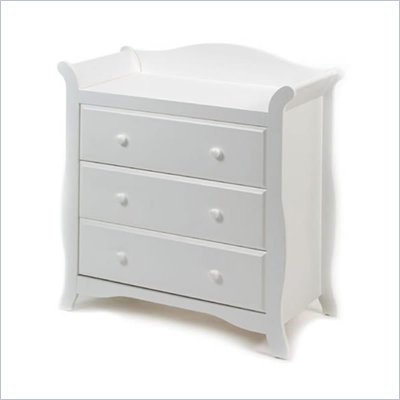 Stork Craft Aspen 3 Drawer Chest in White Finish