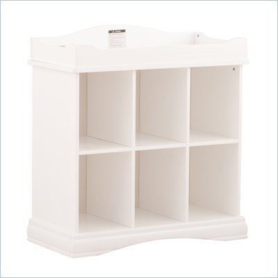 Stork Craft Beatrice 6 Cube Organizer/Change Table in White